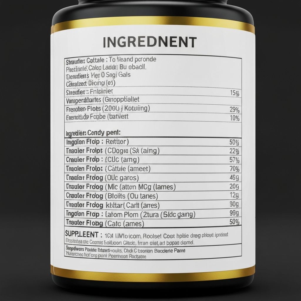 Understanding supplement labels